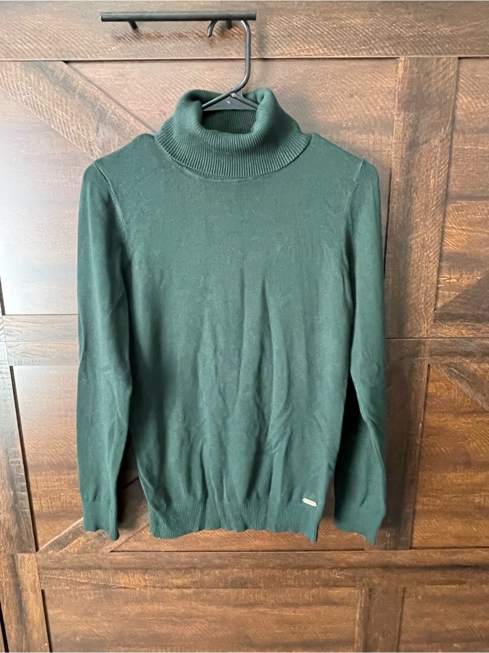 Calvin Klein Forest Green Women's Turtleneck Sweater